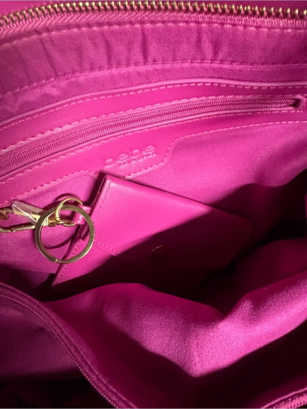 Hot Pink Studded Tote Bag